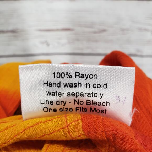 Sweet Lady Women's Yellow Orange Print Fringe Layered Maxi Dress One Size - Picture 12 of 13